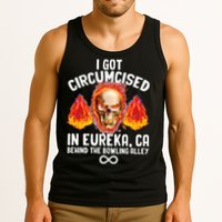 Circumcised Bowling Oddly Specific Humor Weird Funny Meme Tank Top