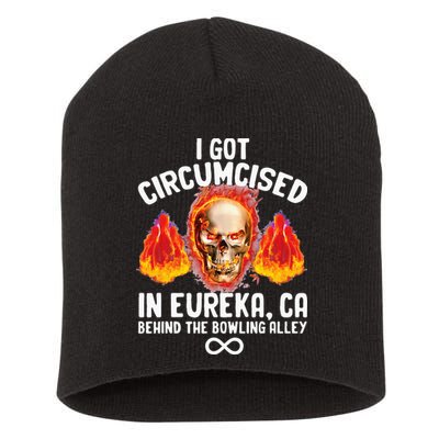 Circumcised Bowling Oddly Specific Humor Weird Funny Meme Short Acrylic Beanie
