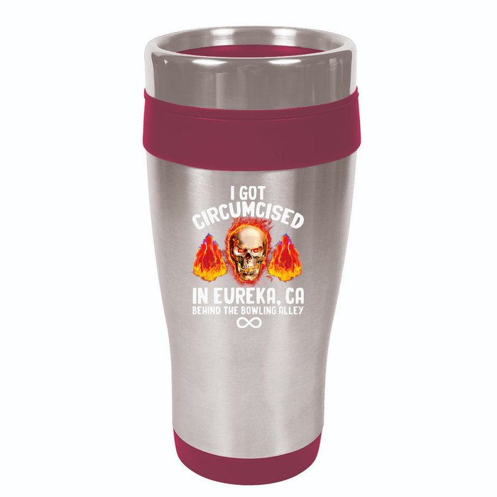 Circumcised Bowling Oddly Specific Humor Weird Funny Meme 16oz Travel Tumbler