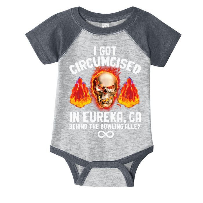 Circumcised Bowling Oddly Specific Humor Weird Funny Meme Infant Baby Jersey Bodysuit