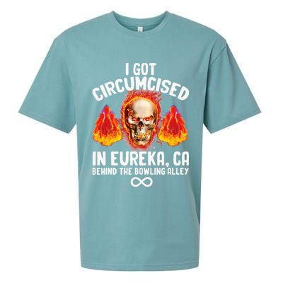 Circumcised Bowling Oddly Specific Humor Weird Funny Meme Sueded Cloud Jersey T-Shirt
