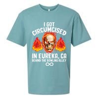 Circumcised Bowling Oddly Specific Humor Weird Funny Meme Sueded Cloud Jersey T-Shirt