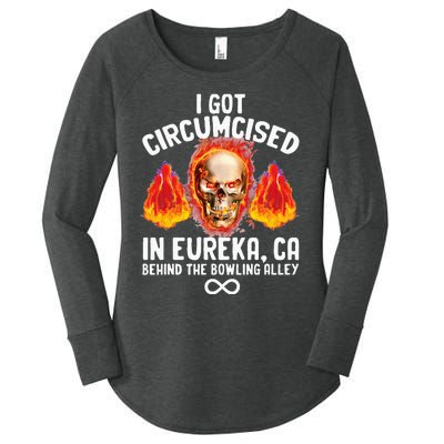 Circumcised Bowling Oddly Specific Humor Weird Funny Meme Women's Perfect Tri Tunic Long Sleeve Shirt