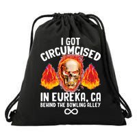 Circumcised Bowling Oddly Specific Humor Weird Funny Meme Drawstring Bag