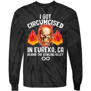 Circumcised Bowling Oddly Specific Humor Weird Funny Meme Tie-Dye Long Sleeve Shirt