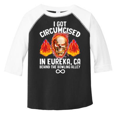Circumcised Bowling Oddly Specific Humor Weird Funny Meme Toddler Fine Jersey T-Shirt