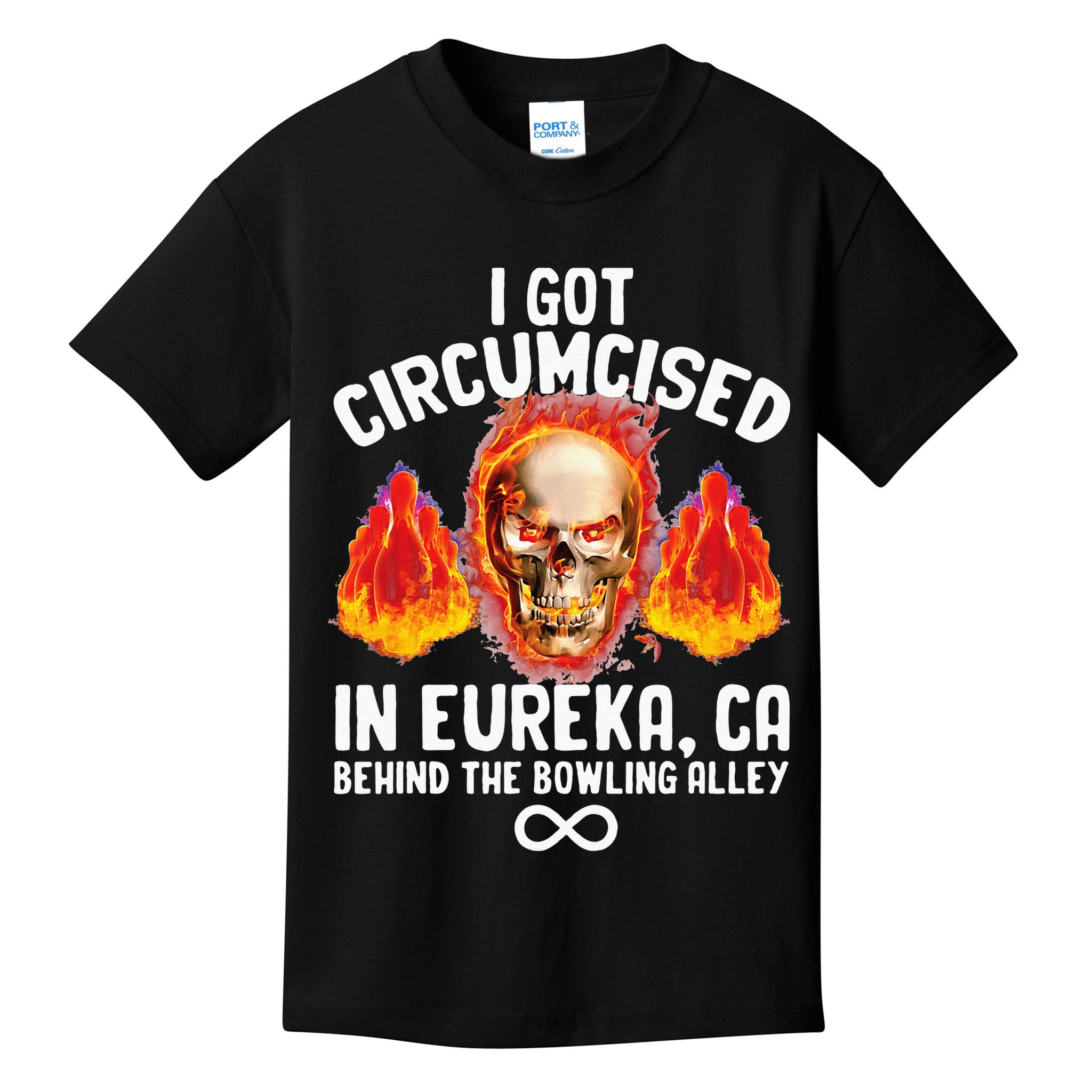 Circumcised Bowling Oddly Specific Humor Weird Funny Meme Kids T-Shirt