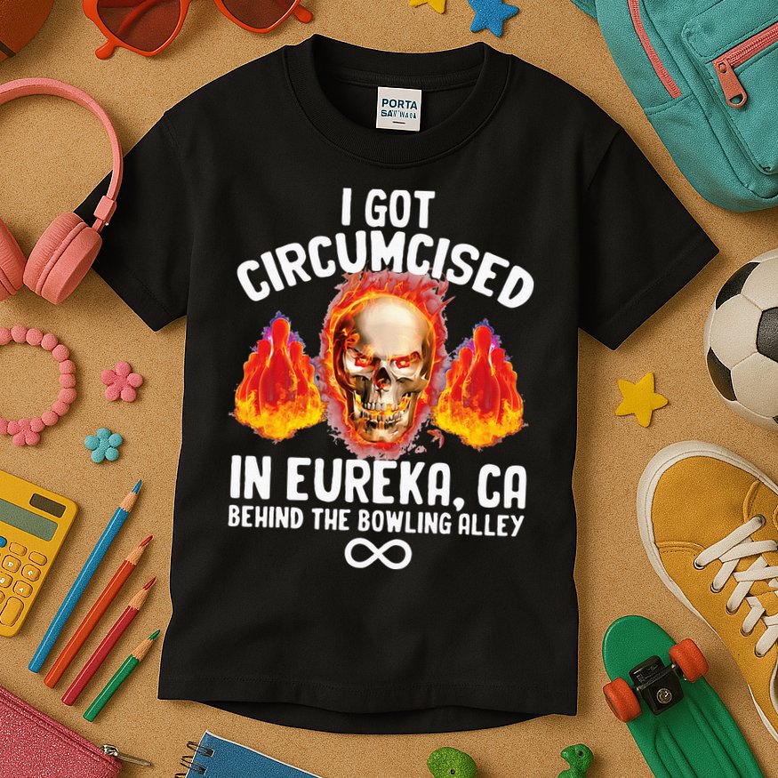 Circumcised Bowling Oddly Specific Humor Weird Funny Meme Kids T-Shirt