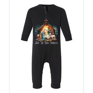 Christian Birth Of Jesus Joy To The World Infant Fleece One Piece