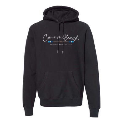 Cannon Beach Oregon Oars Premium Hoodie