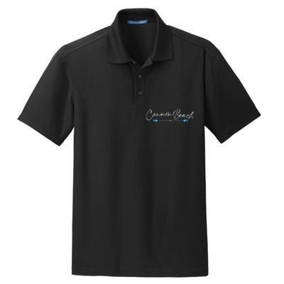 Cannon Beach Oregon Oars Dry Zone Grid Polo