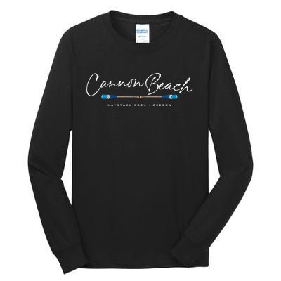 Cannon Beach Oregon Oars Tall Long Sleeve T-Shirt