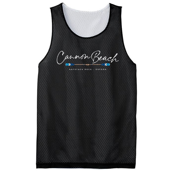 Cannon Beach Oregon Oars Mesh Reversible Basketball Jersey Tank