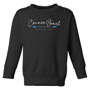 Cannon Beach Oregon Oars Toddler Sweatshirt