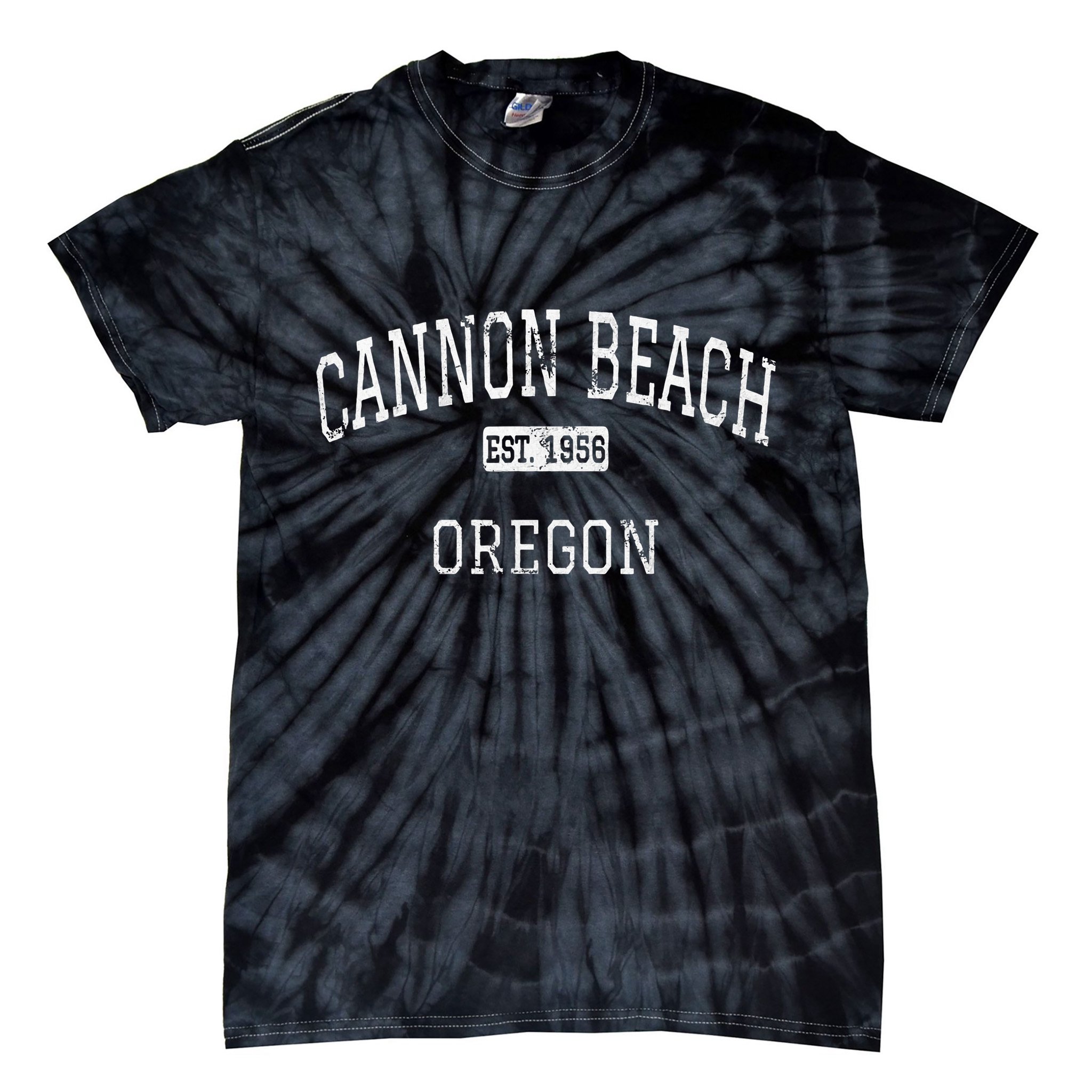Cannon Beach Oregon Or Vintage Tie-Dye T-Shirt