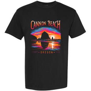 Cannon Beach Oregon Travel Summer Family Vacation Garment-Dyed Heavyweight T-Shirt