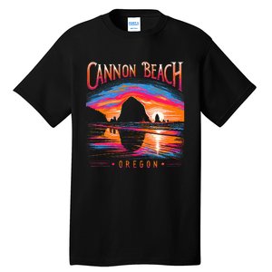 Cannon Beach Oregon Travel Summer Family Vacation Tall T-Shirt