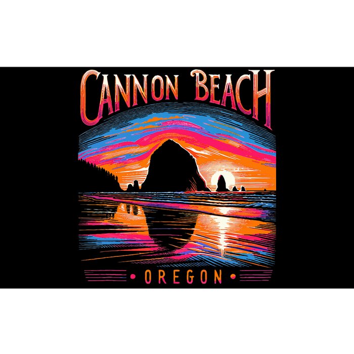 Cannon Beach Oregon Travel Summer Family Vacation Bumper Sticker