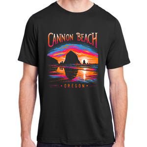 Cannon Beach Oregon Travel Summer Family Vacation Adult ChromaSoft Performance T-Shirt