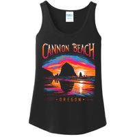 Cannon Beach Oregon Travel Summer Family Vacation Ladies Essential Tank