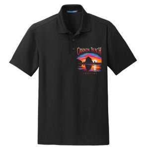 Cannon Beach Oregon Travel Summer Family Vacation Dry Zone Grid Polo