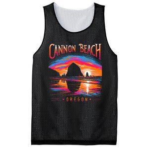 Cannon Beach Oregon Travel Summer Family Vacation Mesh Reversible Basketball Jersey Tank