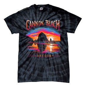 Cannon Beach Oregon Travel Summer Family Vacation Tie-Dye T-Shirt