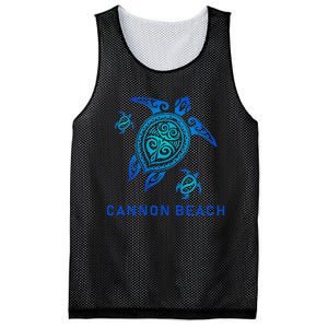 Cannon Beach Oregon Sea Blue Tribal Turtle Mesh Reversible Basketball Jersey Tank