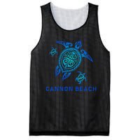 Cannon Beach Oregon Sea Blue Tribal Turtle Mesh Reversible Basketball Jersey Tank