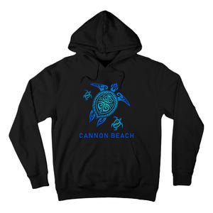 Cannon Beach Oregon Sea Blue Tribal Turtle Tall Hoodie