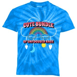 Cute Bundle Of Unfocused Rage Rainbow Pastel Goth Kawaii Cool Gift Kids Tie-Dye T-Shirt