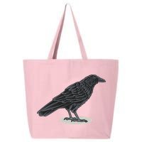 Crow Bird O White Surface 25L Jumbo Tote