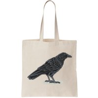 Crow Bird O White Surface Bag