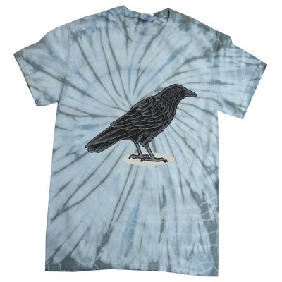 Crow Bird O White Surface Tie-Dye T-Shirt