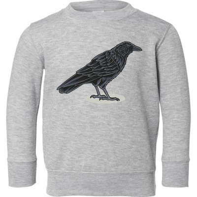 Crow Bird O White Surface Toddler Sweatshirt
