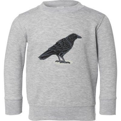 Crow Bird O White Surface Toddler Sweatshirt