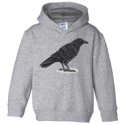 Crow Bird O White Surface Toddler Hoodie