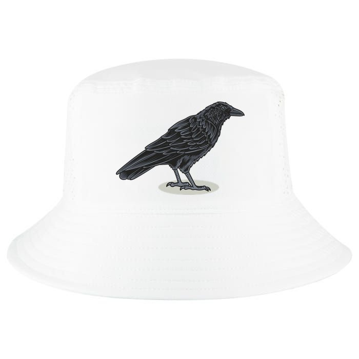 Crow Bird O White Surface Cool Comfort Performance Bucket Hat