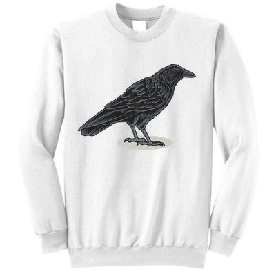 Crow Bird O White Surface Sweatshirt