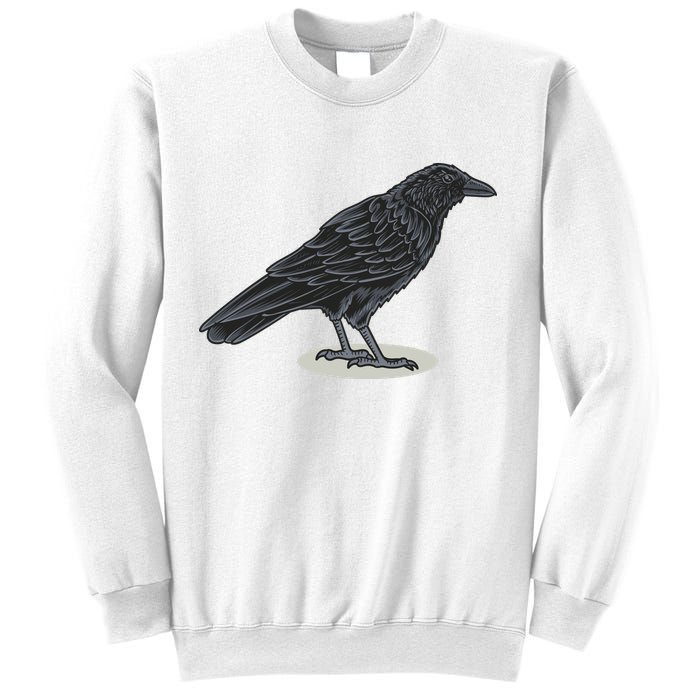 Crow Bird O White Surface Sweatshirt