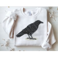 Crow Bird O White Surface Sweatshirt