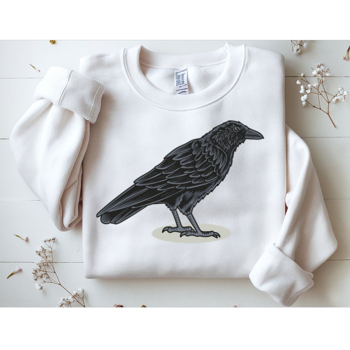 Crow Bird O White Surface Sweatshirt