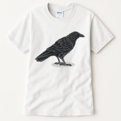 Crow Bird O White Surface Tall T-Shirt