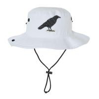 Crow Bird O White Surface Bucket Hat