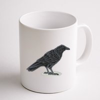 Crow Bird O White Surface Coffee Mug