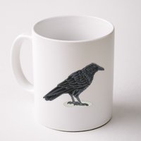 Crow Bird O White Surface Coffee Mug