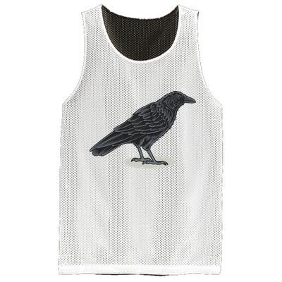 Crow Bird O White Surface Mesh Reversible Basketball Jersey Tank