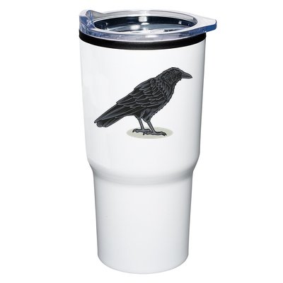 Crow Bird O White Surface Tumbler