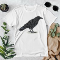 Crow Bird O White Surface Premium T-Shirt