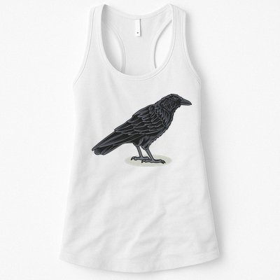 Crow Bird O White Surface Womens Tank Top